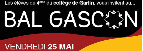 En-tête du flyer réalisé par les élèves pour le bal gascon 2018