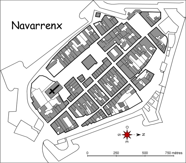Mapa de Navarrenx