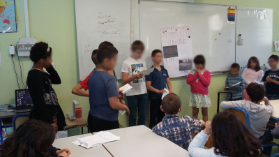 Exposé en classe portant sur les quilles de six
